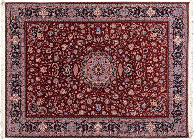 Handwoven rug No. 017, 9′ × 12′