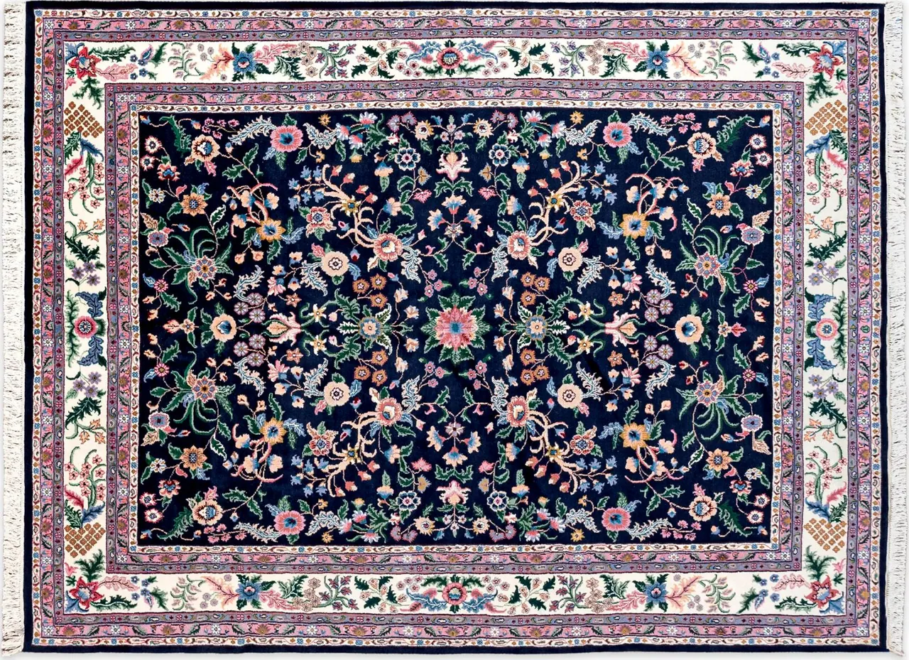 Handwoven rug No. 020, 9′ × 12′, viewed from above