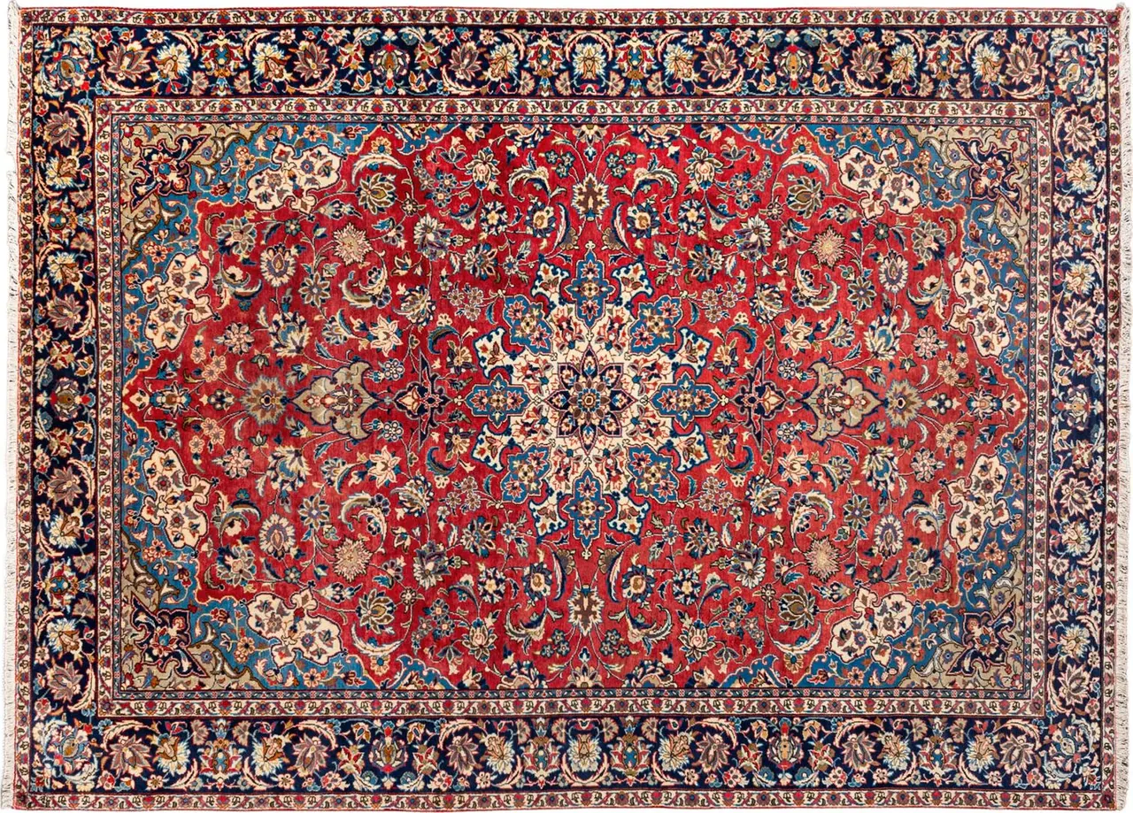 Handwoven rug No. 026, 9′ × 12′, viewed from above