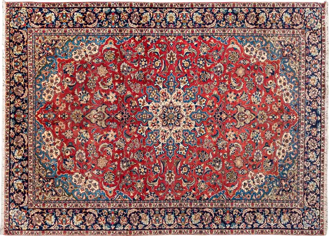 Handwoven rug No. 026, 9′ × 12′
