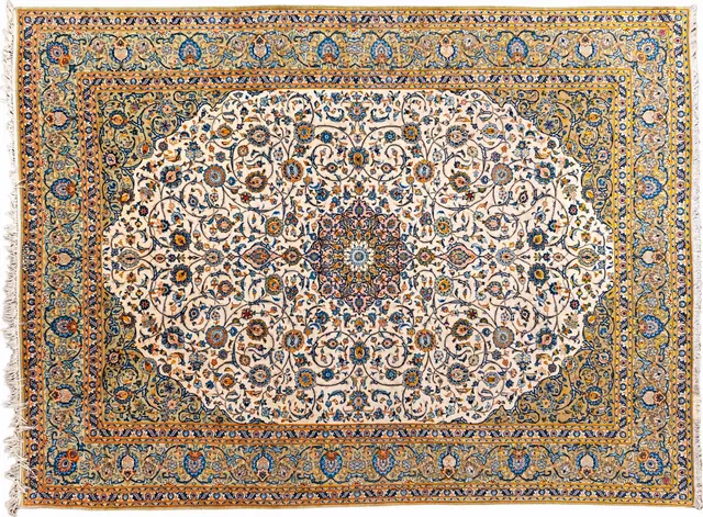 Handwoven rug No. 027, 9′ × 12′