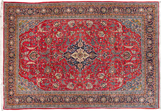 Handwoven rug No. 028, 9′ × 12′