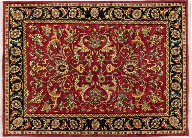 Handwoven rug No. 030, 9′ × 12′