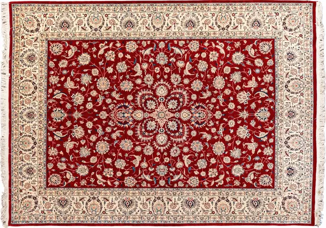Handwoven rug No. 051, 9′ × 12′