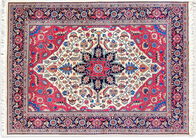 Handwoven rug No. 057, 9′ × 12′
