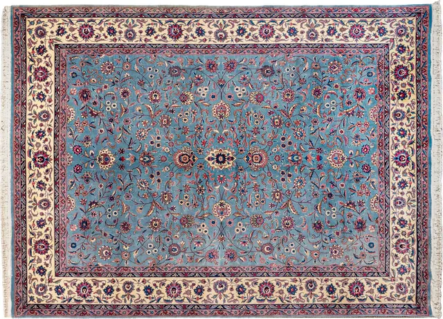 Handwoven rug No. 058, 9′ × 12′