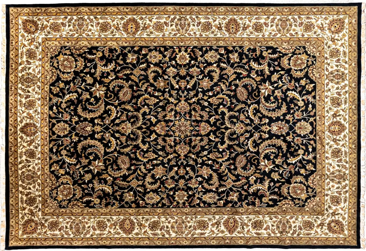 Handwoven rug No. 097, 10′ × 14′, viewed from above