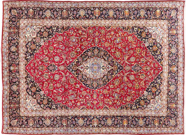 Handwoven rug No. 098, 10′ × 14′