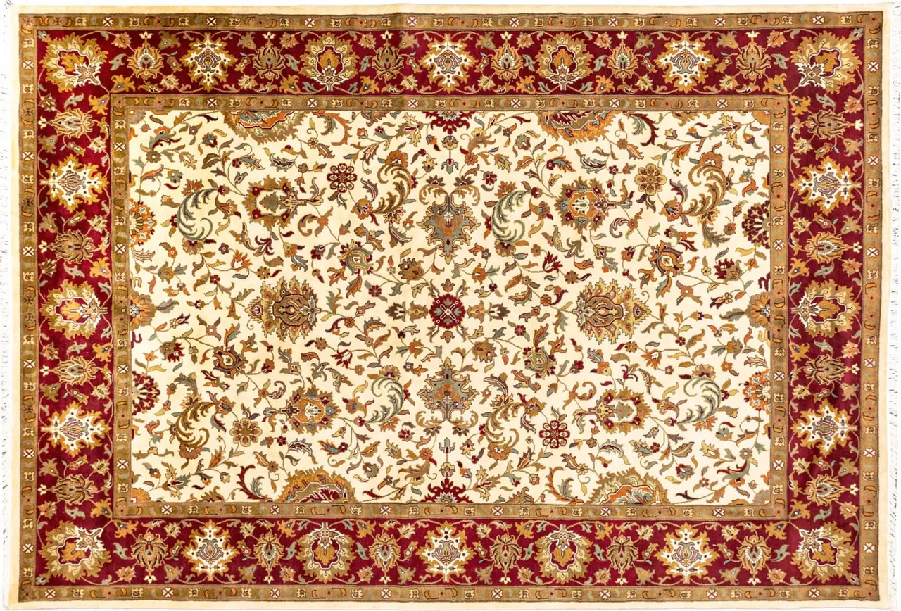 Handwoven rug No. 101, 10′ × 14′, viewed from above