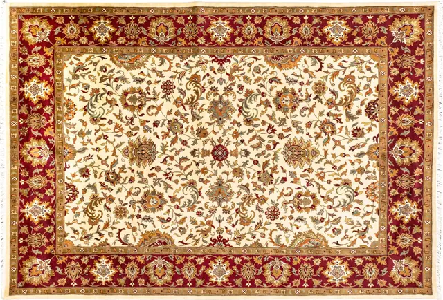 Handwoven rug No. 101, 10′ × 14′