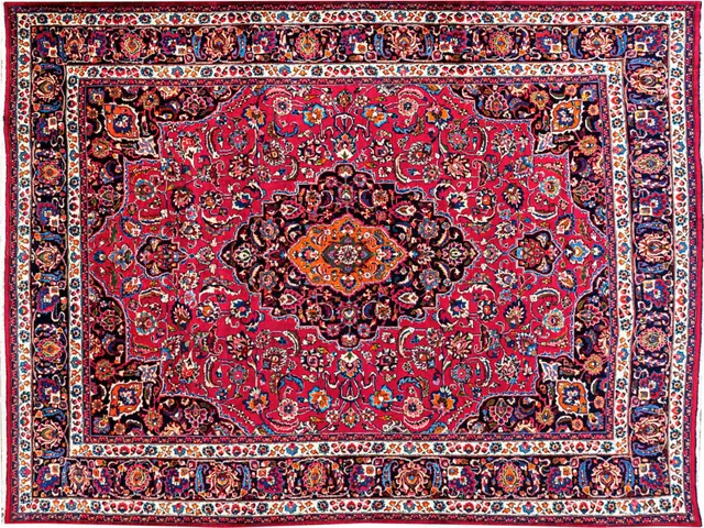 Handwoven rug No. 109, 10′ × 14′