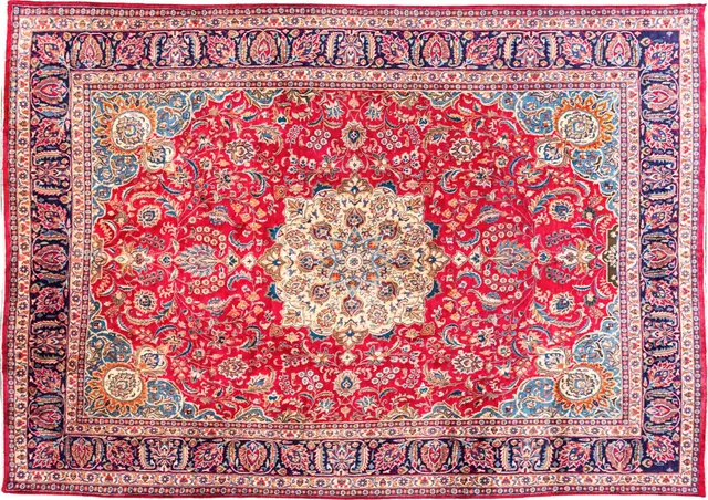 Handwoven rug No. 114, 10′ × 14′