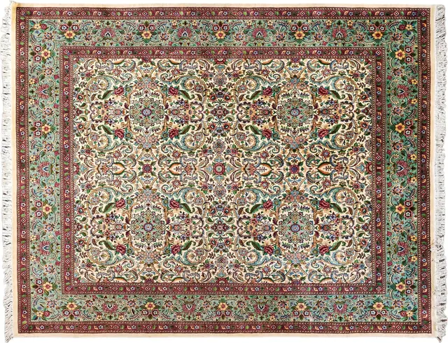 Handwoven rug No. 121, 8′ × 10′