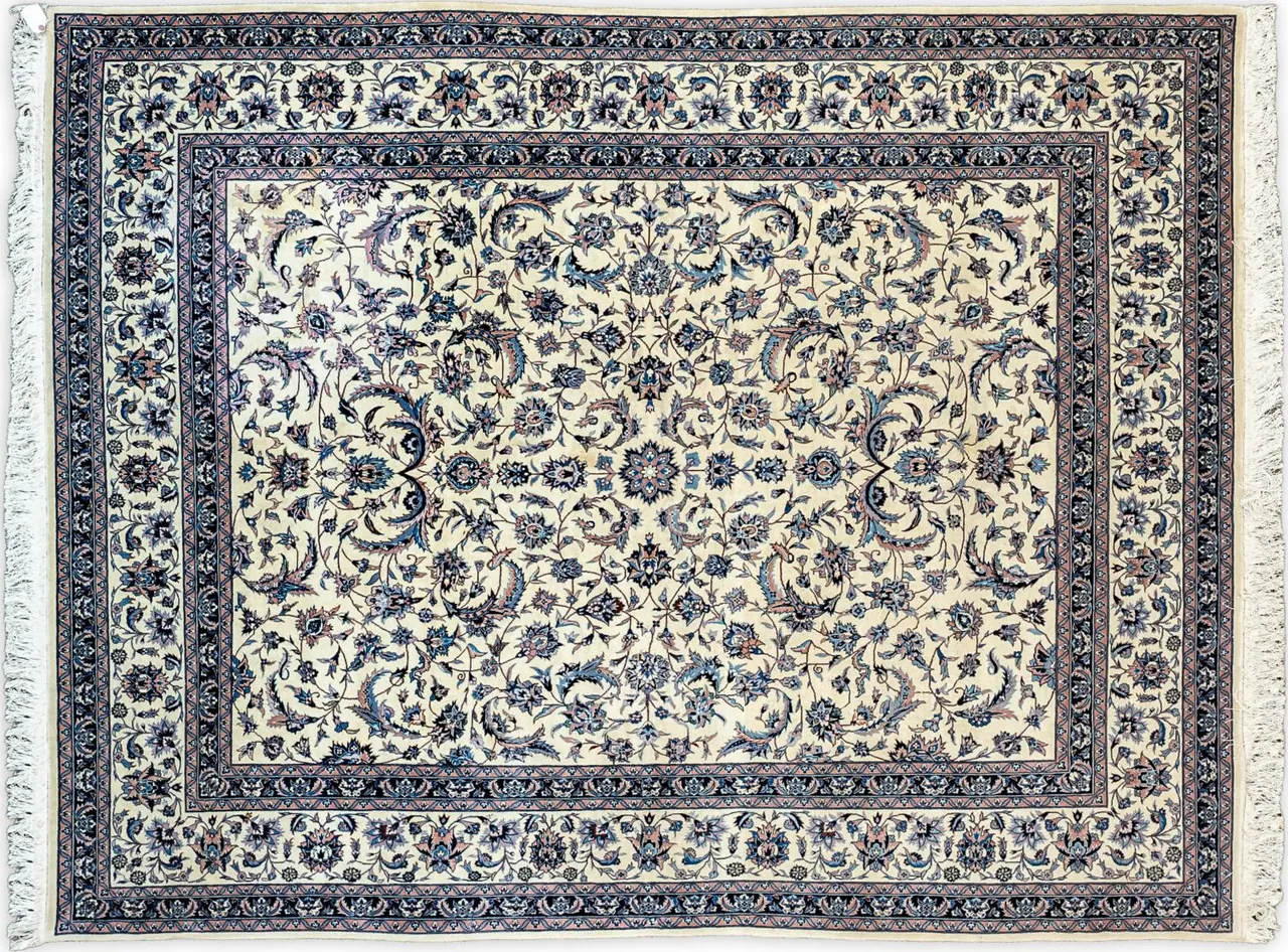Handwoven rug No. 123, 8′ × 10′, viewed from above