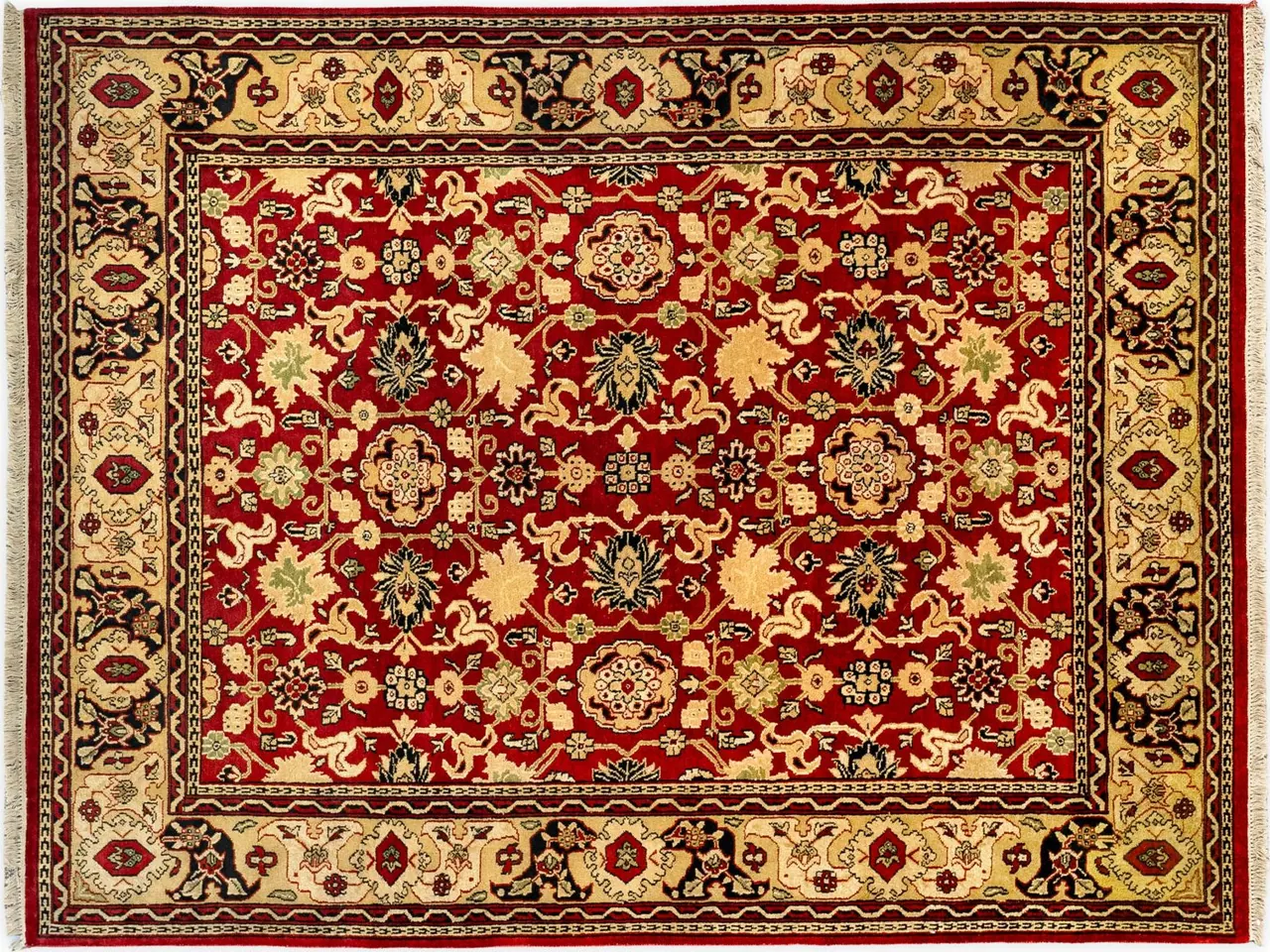 Handwoven rug No. 148, 8′ × 10′, viewed from above