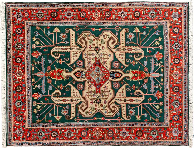 Handwoven rug No. 150, 8′ × 10′