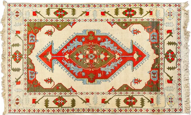 Handwoven rug No. 184, 8′ × 10′
