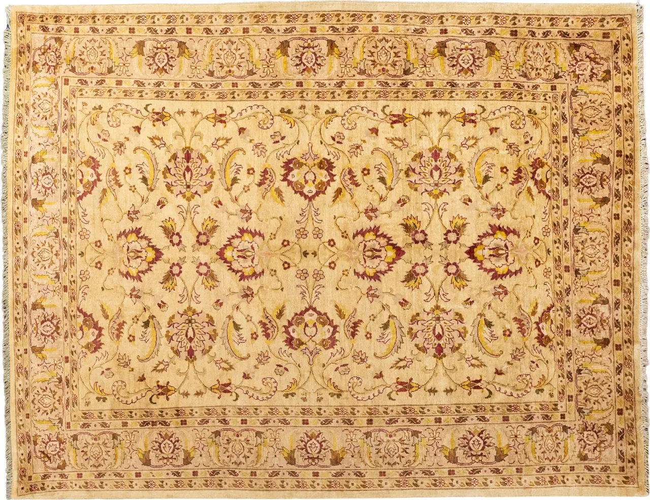 Handwoven rug No. 208, 8′ × 10′, viewed from above