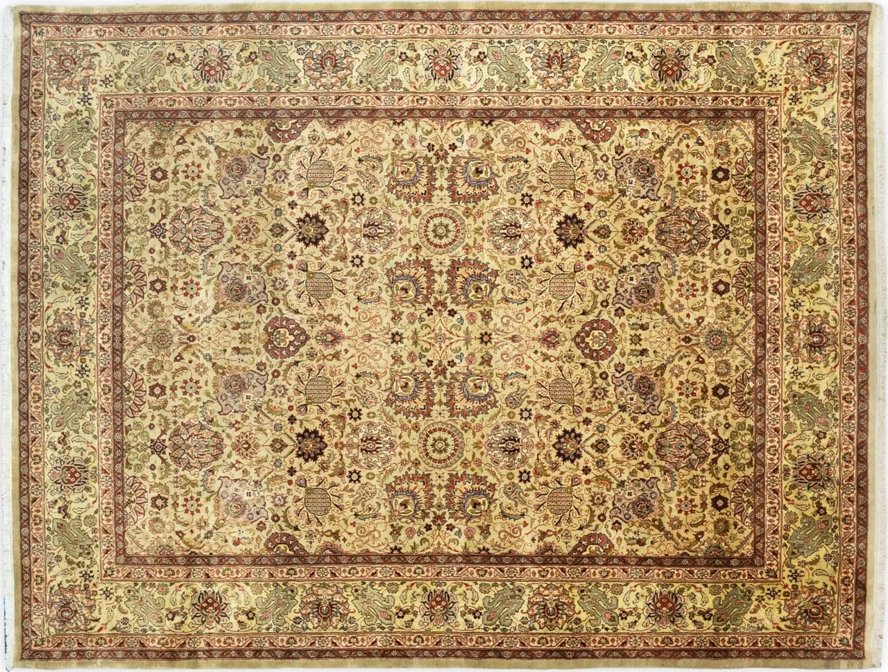 Handwoven rug No. 215, 8′ × 10′, viewed from above
