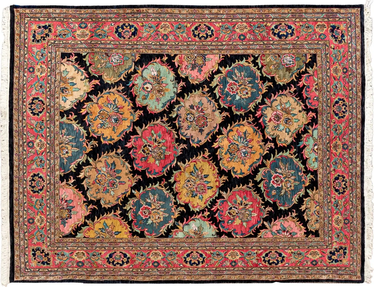 Handwoven rug No. 219, 8′ × 10′, viewed from above