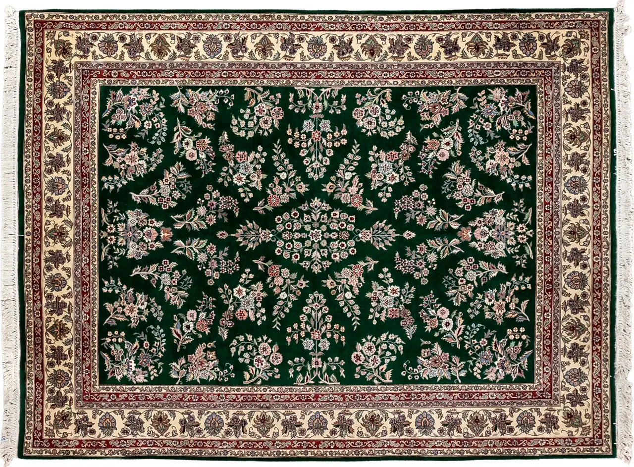 Handwoven rug No. 221, 8′ × 10′, viewed from above