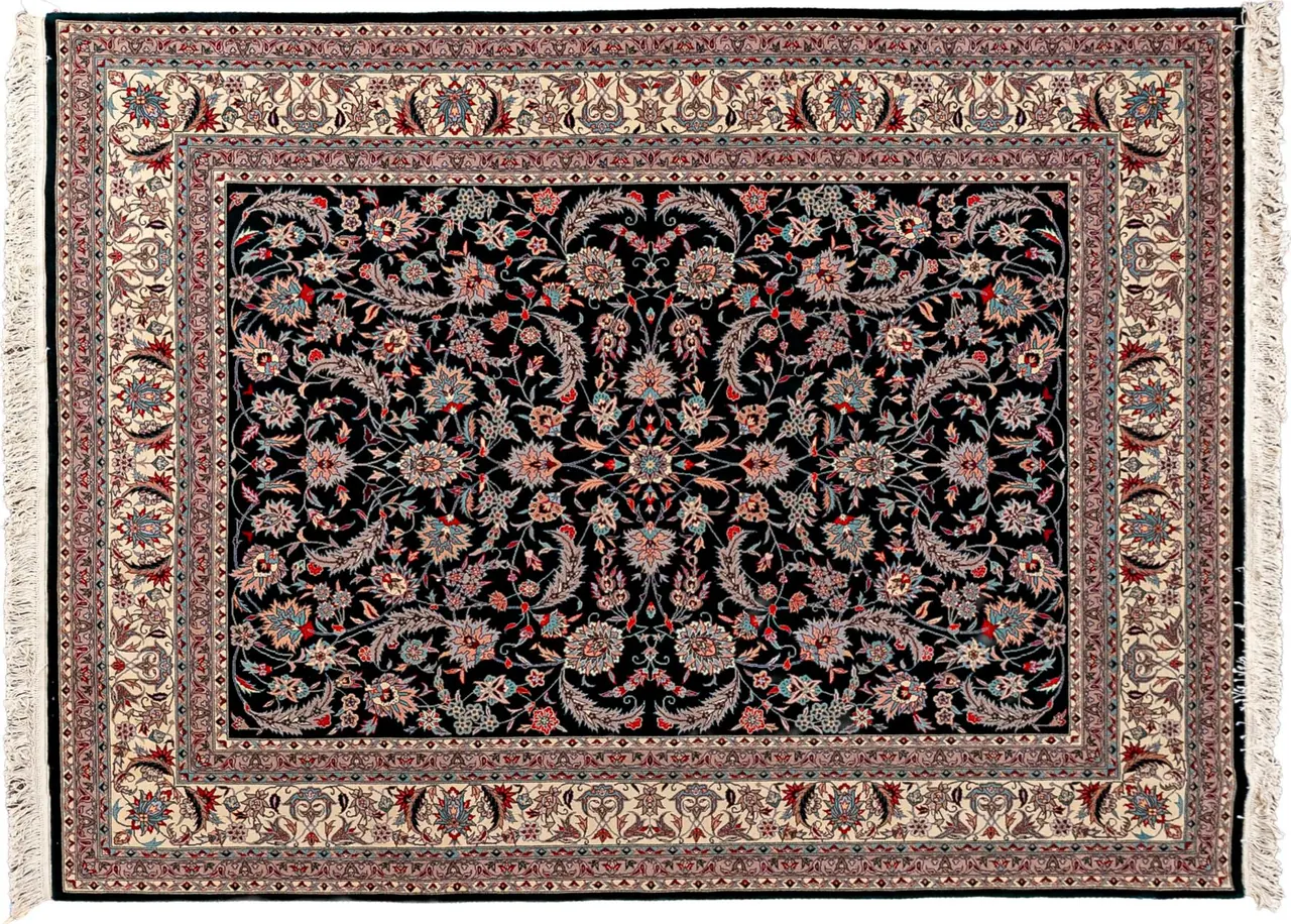 Handwoven rug No. 223, 8′ × 10′, viewed from above
