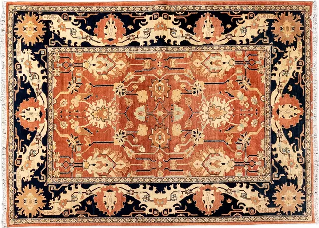 Handwoven rug No. 224, 8′ × 10′