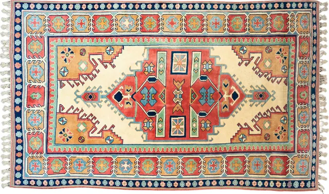 Handwoven rug No. 257, 8′ × 10′