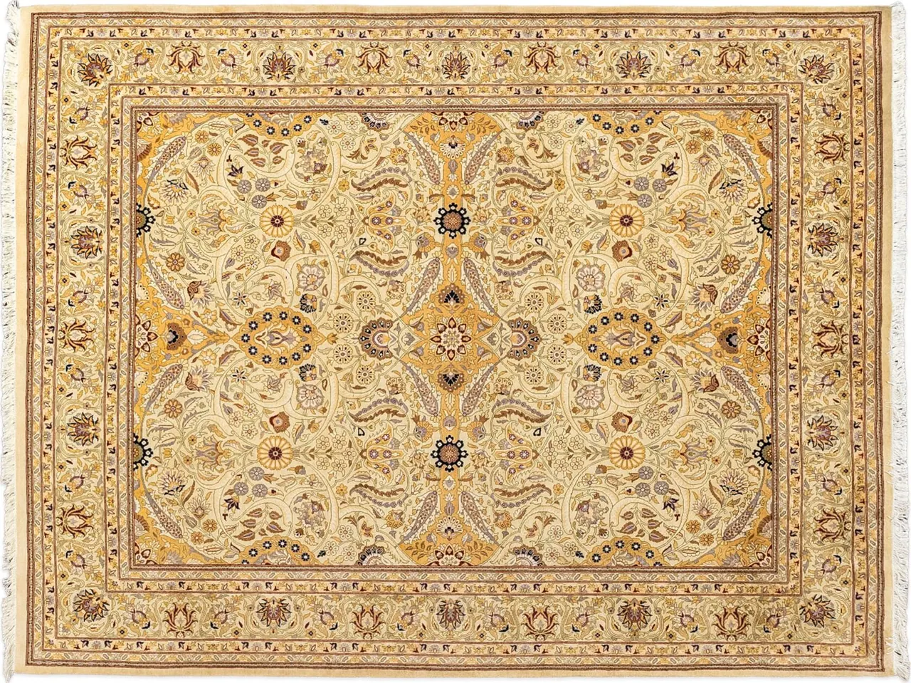 Handwoven rug No. 271, 8′ × 10′, viewed from above