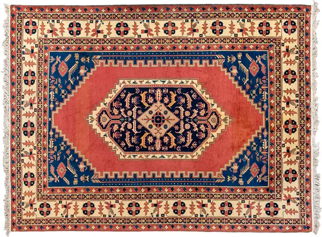 Handwoven rug No. 272, 8′ × 10′
