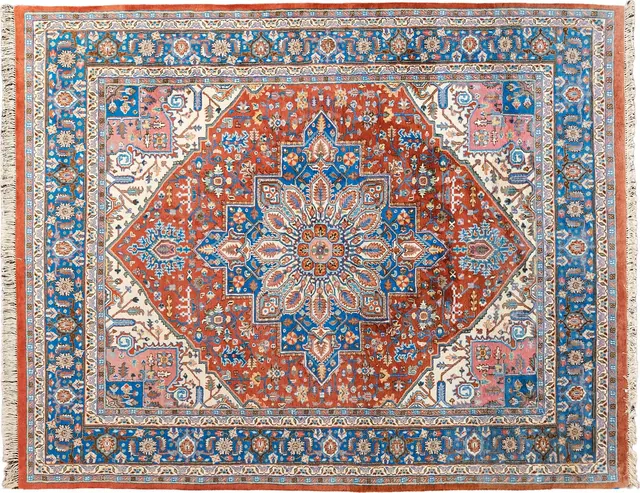 Handwoven rug No. 295, 8′ × 10′