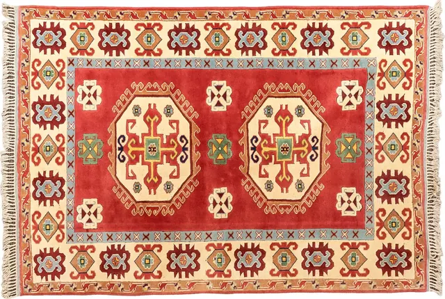 Handwoven rug No. 585, 8′ × 10′