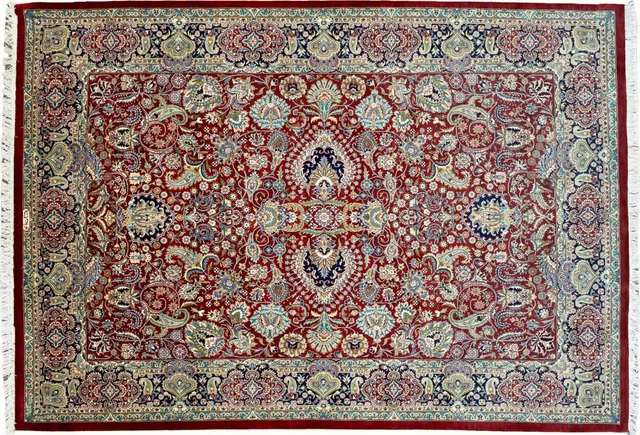 Handwoven rug No. 619, 6′ × 9′