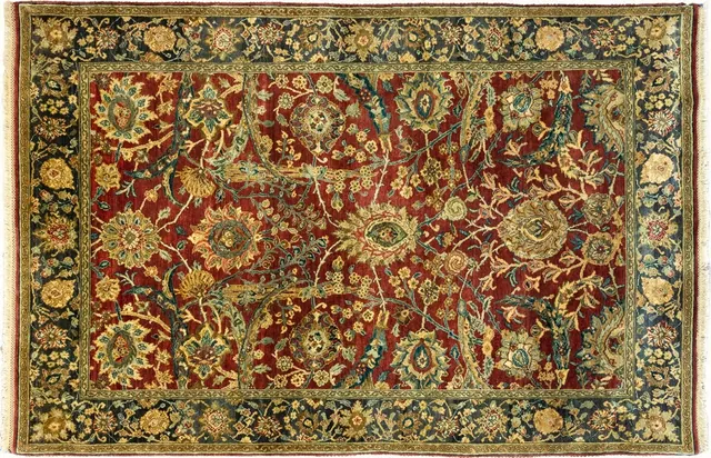 Handwoven rug No. 636, 6′ × 9′