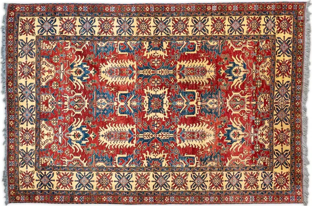 Handwoven rug No. 653, 8′ × 10′