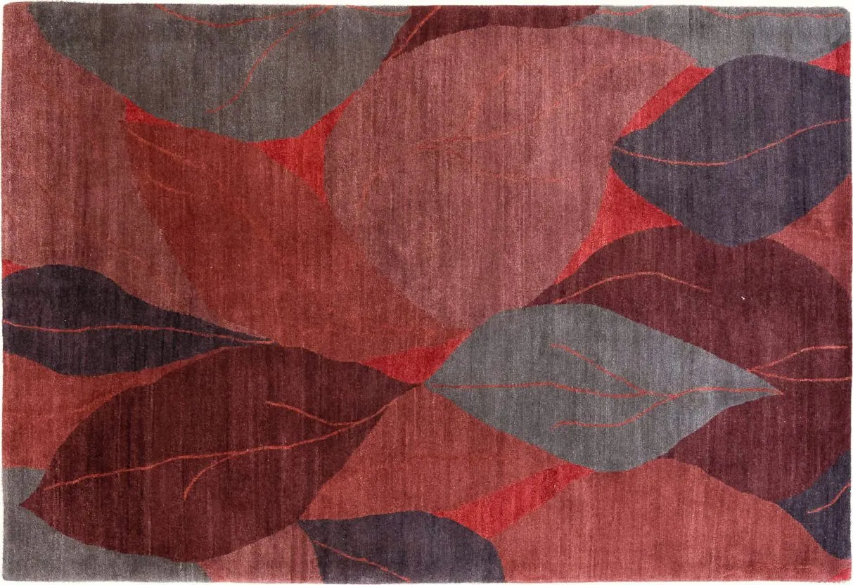 Handwoven rug No. 665, 6′ × 9′, viewed from above