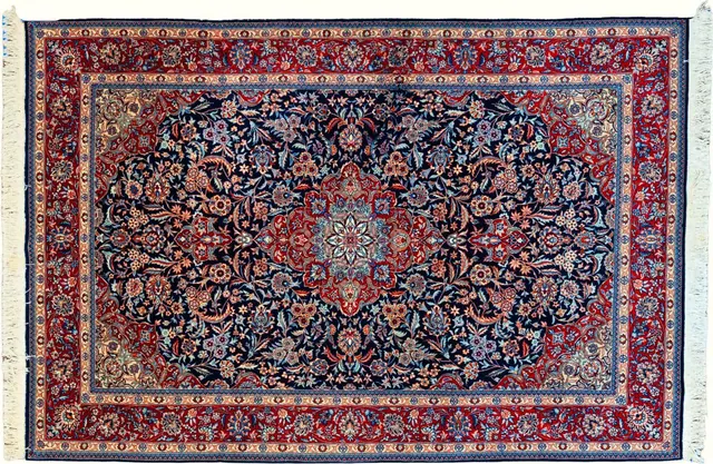 Handwoven rug No. 671, 6′ × 9′