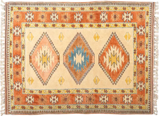 Handwoven rug No. 673, 8′ × 10′