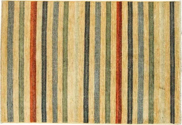 Handwoven rug No. 709, 6′ × 9′