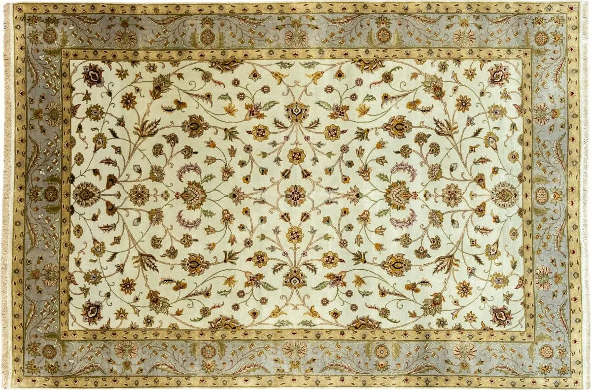 Handwoven rug No. 920-00110, 6′ × 9′, viewed from above