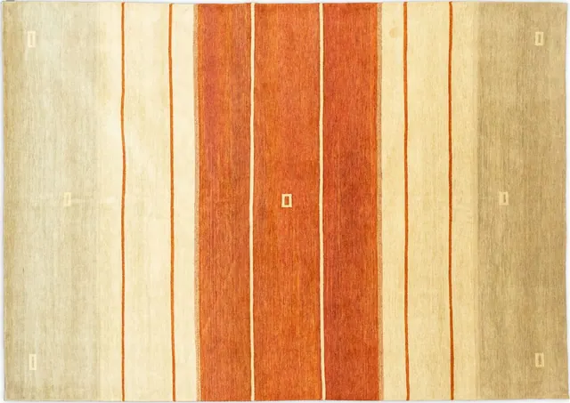 Handwoven rug No. D001, 8′ × 10′