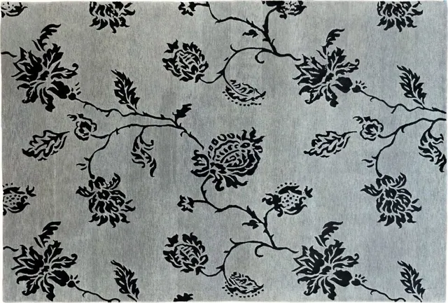 Handwoven rug No. N620, 6′ × 9′