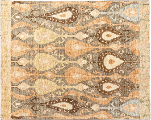 Handwoven rug No. RA 13-18, 8′ × 10′