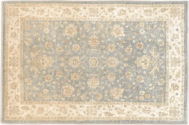 Handwoven rug No. RA13-65, 6′ × 9′