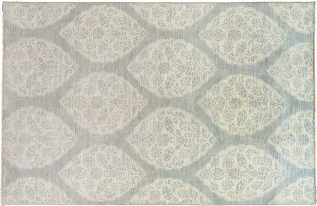 Handwoven rug No. RA13-66, 6′ × 9′