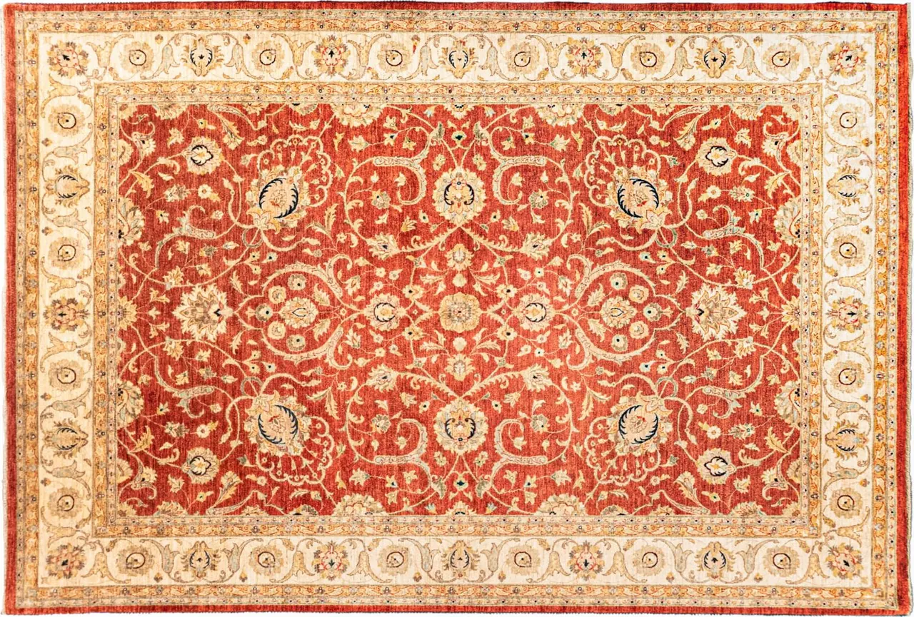 Handwoven rug No. U-2, 10′ × 14′, viewed from above