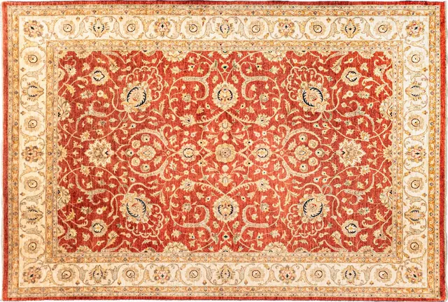 Handwoven rug No. U-2, 10′ × 14′