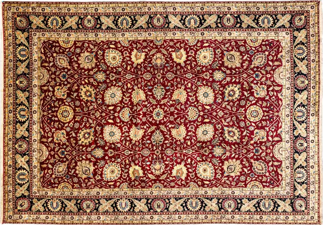 Handwoven rug No. U-3, 10′ × 14′