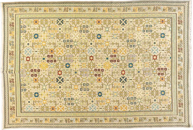 Handwoven rug No. U-4, 10′ × 14′
